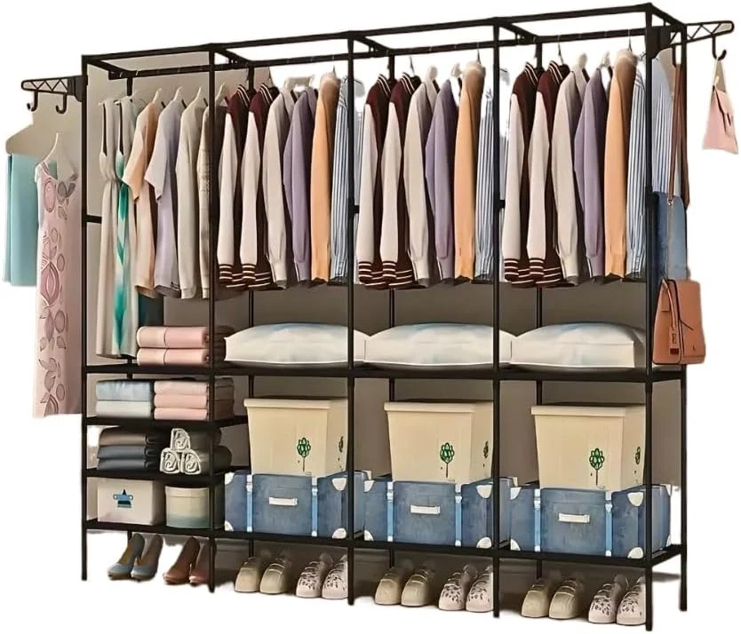 Armário Roupeiro Guarda Roupa Portatil Cabideiro Arara Para Roupa Sapateira Organizador Multiuso